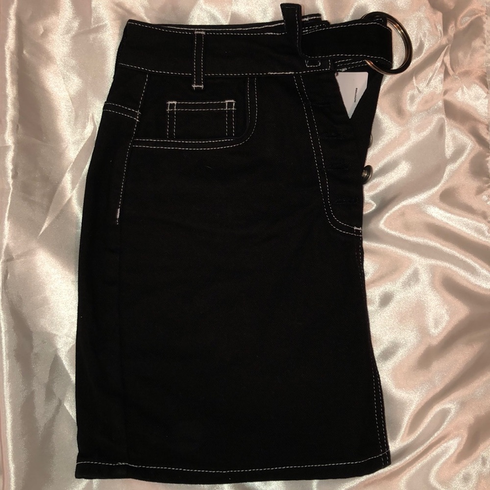 Black Denim Mini
